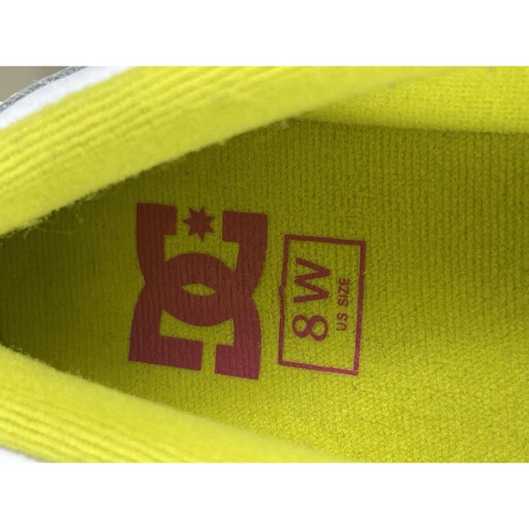 Women’s DC Villain SE White Plaid Comfort Slip On Loafers 8W - Picture 10 of 10